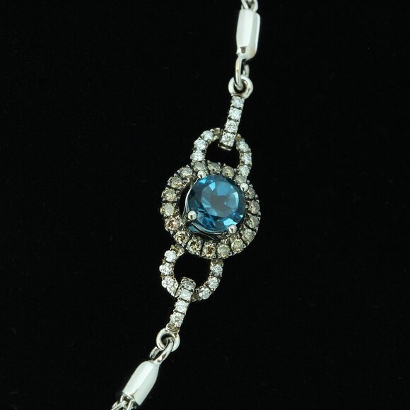 $4950 / NEW / Levian Chocolate Diamond and Gemstone Bolo Bracelet / 14K - Picture 1 of 7